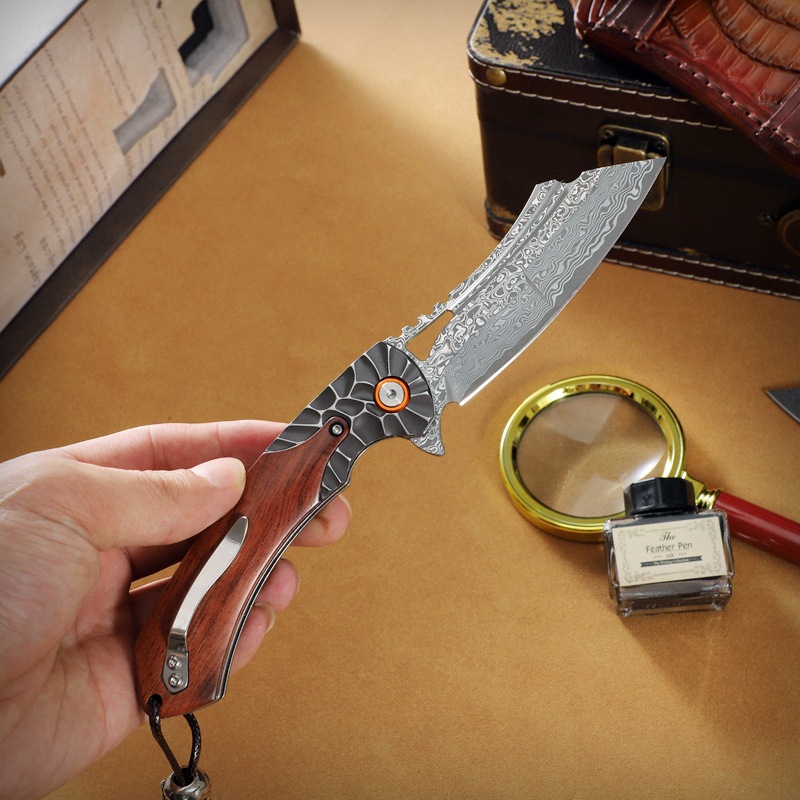 Dao Gấp Damascus cao cấp